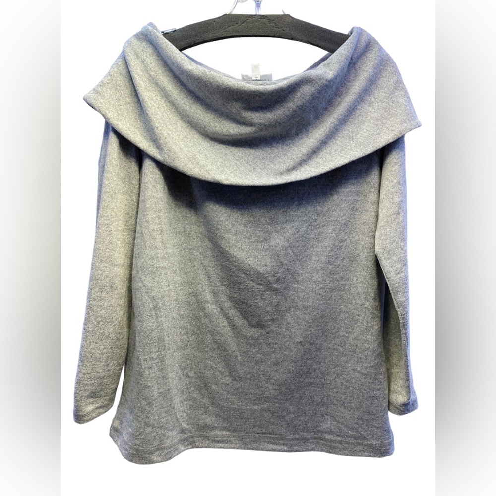 Haven Lt.‎ Gray Heathered scope neck long sleeve